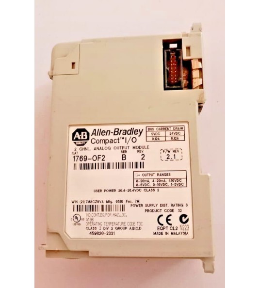 Allen-bradley 1769-of2 ser.b compact i/o analog output module 