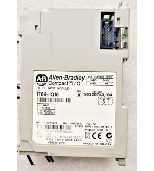 Allen-bradley 1769-iq16 16 Pt.Input Module Ser.A Rev.1