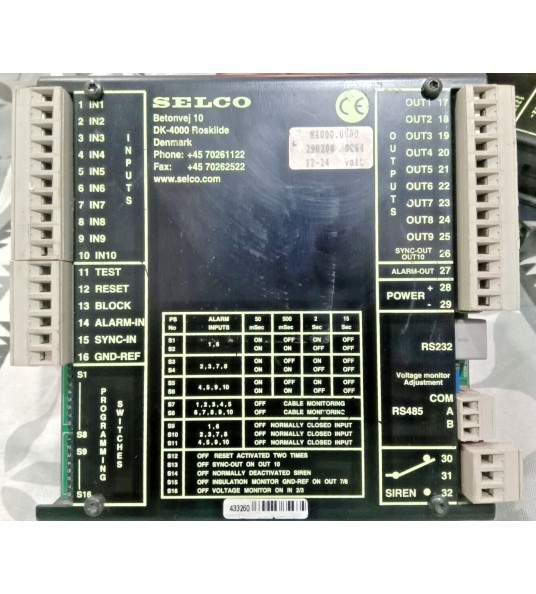 Selco m1000.0080 alarm monitor (Tested)