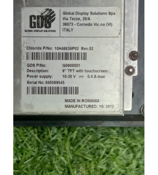 Global display solutions g0900001 touchscreen panel 10h46836p02