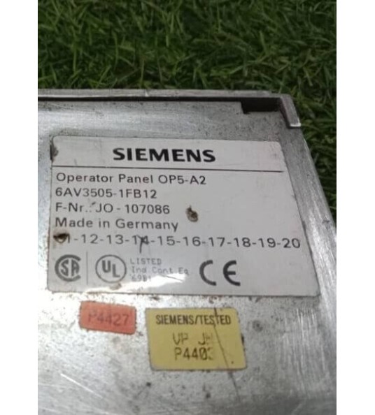 Siemens 6av3505-1fb12 operator panel op5-a2