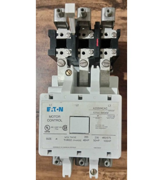 Eaton a200m4cac motor control