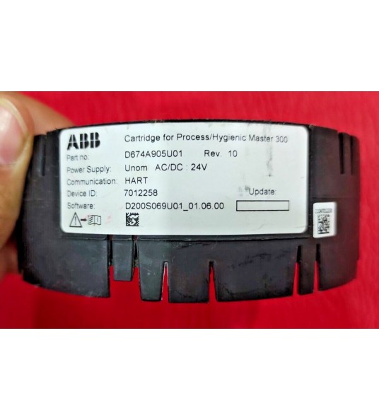 Abb d674a905u01 cartridge for process/hygienic master 300