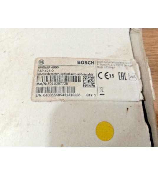 Bosch fap-425-0 smoke detector