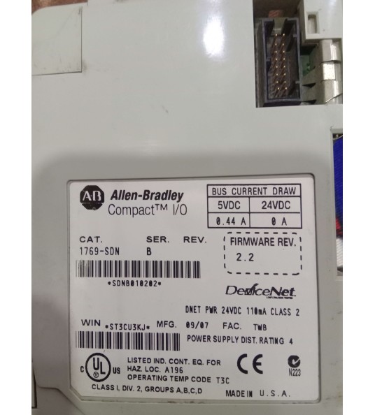 Allen Bradley 1769-sdn devicenet scanner sdnb010202